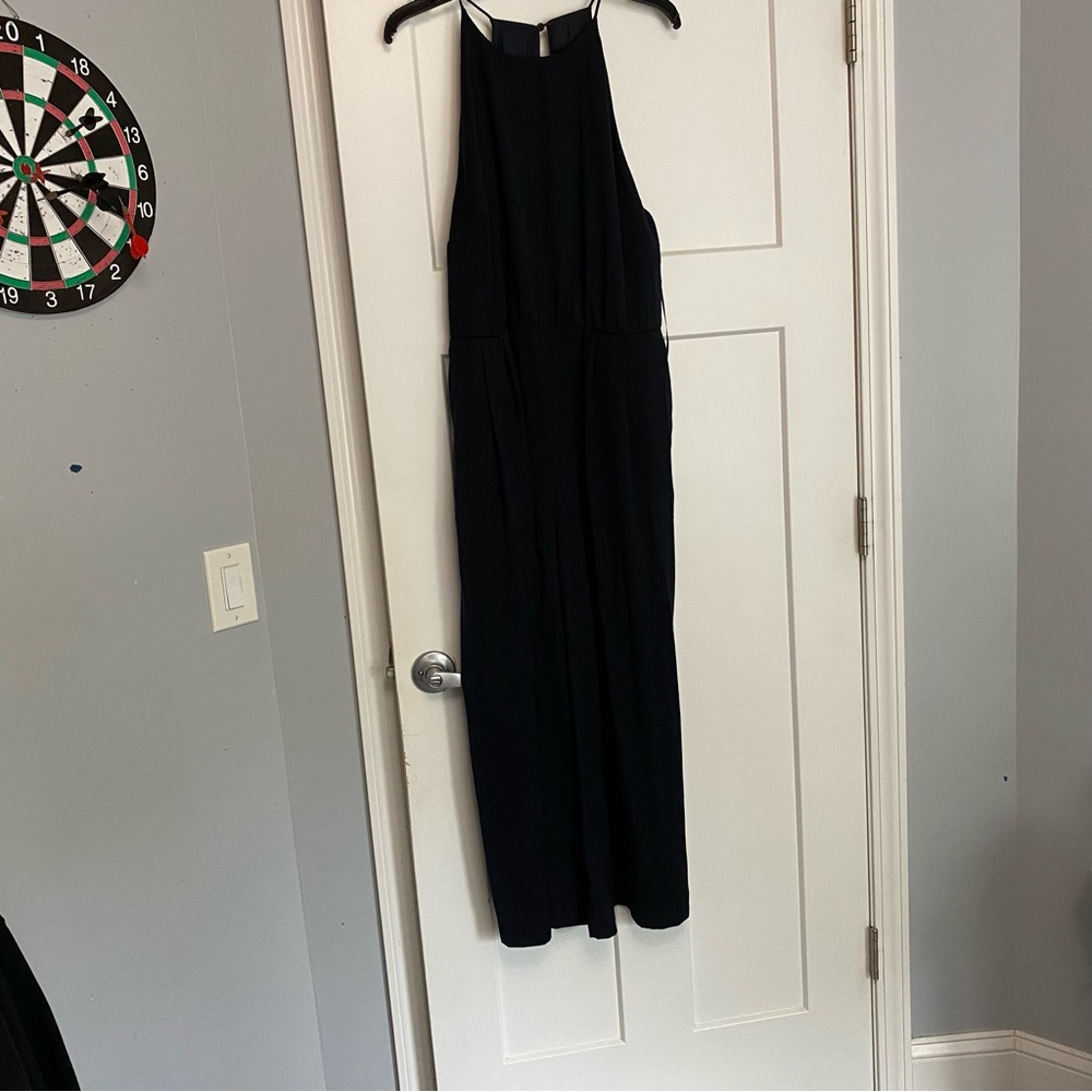 Elegant navy blue Halter Jumpsuit